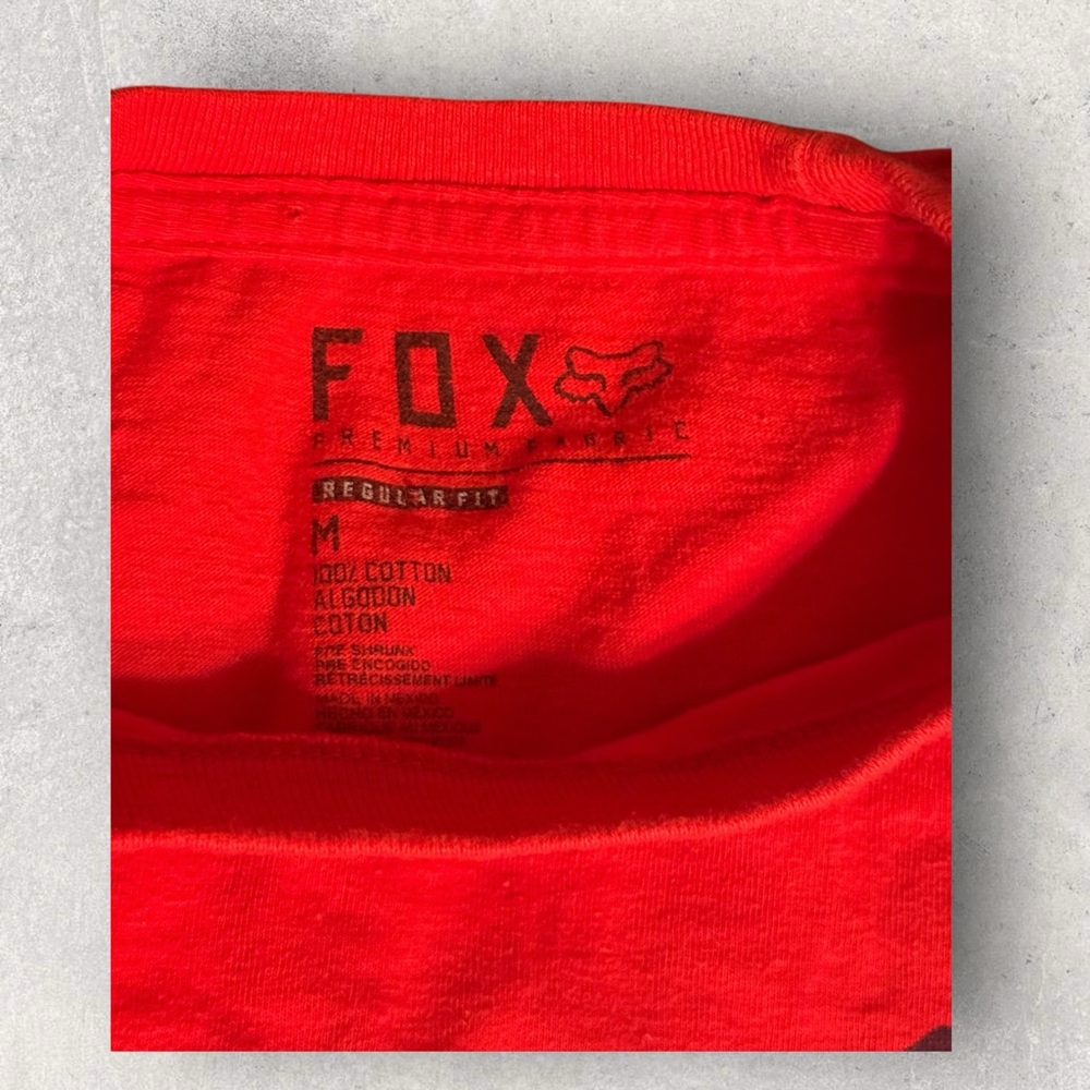 Fox Racing Bold Red Short Sleeve Tee Men’s Medium - Picture 4 of 5